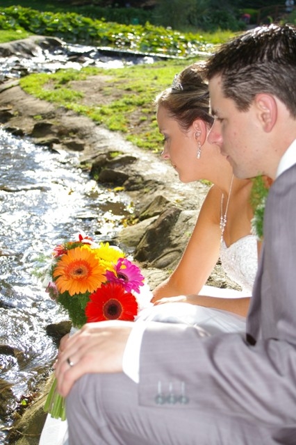 Brendan & Emily ,post wedding photography  by the brook...