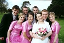 :Bridal party photography,closely united for the occasion...