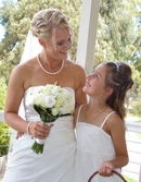 Pre-wedding photography of Bride & Flower Girl