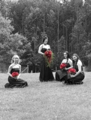 B/W WITH RED ROSES -From Poet's Lane Wedding,Mnt. Dandenong