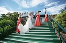 Bride and bridesmaids :Sharing a Flight of Stairs Photograph