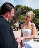 Tika & Andrew,Beachside Wedding Ceremony Ring Exchange