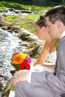 Brendan & Emily ,post wedding photography  by the brook...