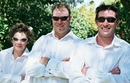 Brett the  groom & the groomsmen looking cool on a hot day..
