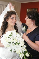 Bride to be: Placing the Veil with Mum''