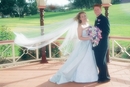 Wedding veil catching the breezephotography,gippsland